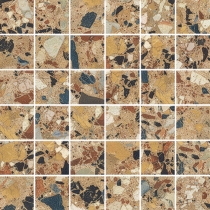MILZETTI - 2X2/12X12 PEBBLE, AMBER, POLISHED